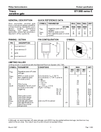 Datasheet BT136B manufacturer Philips